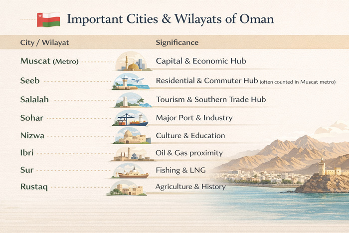List of Cities of Oman by Population
